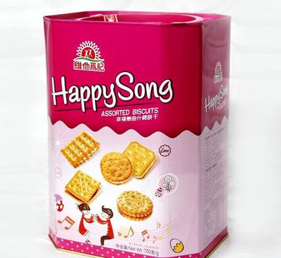 香港进口年货首选 幸福恋曲什锦饼干700g，批发采购的甜蜜商机